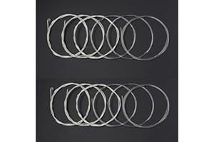 SAUYRASR Classical Guitar Strings 2 Satz Klassikgitarren-Saiten Clear Nylon für E-1st B-2nd G-3rd und Nylon Core Silver-Plated Copper Alloy Wound für D-4th A-5th E-6th