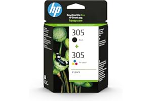 HP 305 Black/Tri-color Original Ink Printer Cartridges Combo (X4D37AE) - Works with: HP DeskJet 1110/2130/3630, ENVY 4520,451X, OfficeJet 3830/3831/4650,52XX