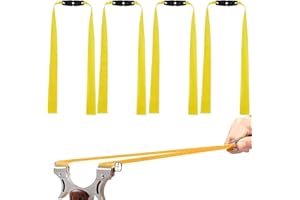 Wekuw 4 Stücke Flat Slingshot Rubber Bands Replacement Rubber Bands for Slingshot Slingshot Rubber Band Flexible Rubber Latex Catapult Bands Geeignet für Schleuder-Ersatzgummi, Jagdschießen