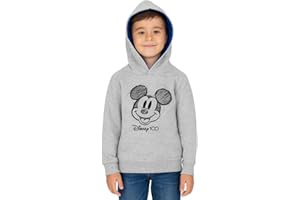 UNITED LABELS Disney Mickey Mouse bluza z kapturem dla chłopców – dziecięca bluza z kapturem, szara