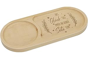 Topzora Holztablett mit Segensbotschaft Frauen, Ideal für Frau Freundin Mama Schwester Tochter, Beste Freundin Geburtstag Geschenk