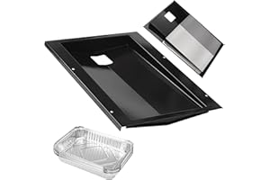 SafBbcue Spirit E310 Fettwanne für Weber Spirit 300 Grill Ersatzteile 91354 Tropfpfanne für Weber Spirit E-310 E-320 Spirit EP-310 EP-320 Spirit S-320 SP-310 Made 2009-2012 mit 10 Einlagen