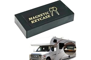 FMZRBNIH Soporte para Llaves Magnético Debajo del Coche - Organizador de Almacenamiento Oculto con Caja de Bloqueo Segura