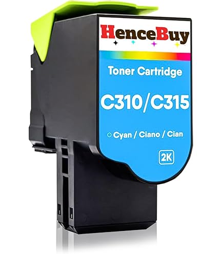 Compatible Toner Cartridge Replacement for Xerox C310 C315, High Yield Work with Xerox C310 C310DNI C310DNIM C315 C315DNI Color Laser Printer, Anti-Pollution,Cyan