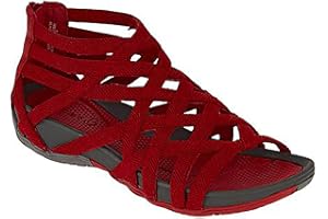 Susenstone Spartiates Femme,Femme Sandales, Dame Sandale à lanières,Dame Sandale à lanières,Dames Réglables Chaussures de Randonnée en Plein Air de l'eau Sandales Cross-Tied D'été