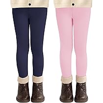 Looksy 2er Pack Mädchen Leggings - Weiche Baumwollhosen Für Sport & Alltag 3-13 Jahre