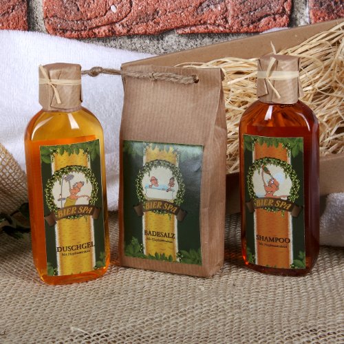 Lustige Apotheke kleines Geschenkset für Männer „Bier Spa“ mit Geschenkverpackung - 3