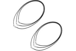 QZKJQDD 6 Stück Lederband für Kette, 2mm Lederband Halskette, Armband Lederkette Herren, Lederbänder für Ketten, Lederhalsband Damen,Lederkette mit Karabinerverschluss für Männer Herren(45/55/70CM)