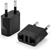 Kyro tech Amerikan Fiş &Ccedil;evirici, Tip C Priz D&ouml;n&uuml;şt&uuml;r&uuml;c&uuml;, Seyahat Adapt&ouml;r&uuml;, ABD İngiliz Fişini Avrupa, T&uuml;rkiye 220V Prizine &Ccedil;e