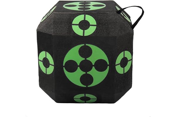 AUVIM Cible de tir à l'arc Big Cube Cible de tir à l'arc Cibles pour arc et flèche 38 x 35 x 38 cm pour arc à compost recourbé ou arc long