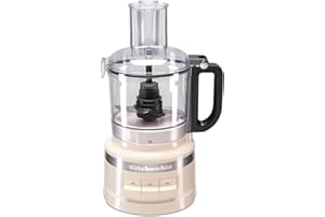 KitchenAid Procesador de alimentos 1.7 L - Robot de cocina - Picar, triturar y cortar - Picadora con 2 velocidades y Pulse - Cuchillas inox y cuchilla de masa - Libre de BPA - 250 W - Crema