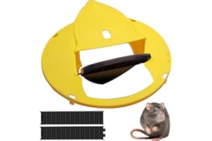 AZOI Flip Slide - Trampa para ratones - Tapa de cubo, multicaptura, material ABS - Trampa para ratas con rapa - Cubo de 5 gallones - Compatible para uso interior exterior