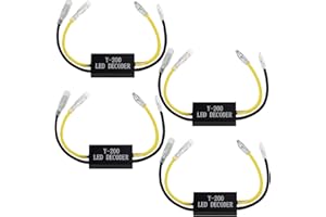 GREACESRIO 4 Piezas 12V Motocicleta LED Resistencia de Potencia, Intermitentes Moto Homologados, Señal de Giro Intermitente LED, Adaptador de Indicador para Motocicleta Moto Scooter