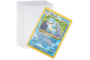 100PCS Pochette Carte, 0.1MM Transparentes Protège Carte Pour Cartes Pokémon, Cartes de Change, Yu-Gi-Oh, Magic(66 x 92 MM)