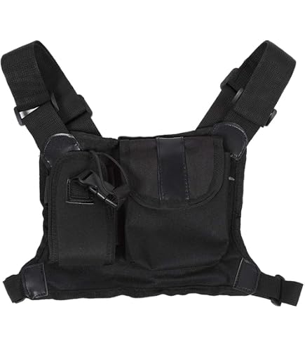 TOWEBOORY Holster Radio Sac Poitrine Universel Pour Talkie-Walkie - Harnais Randonnée Cyclisme Entraînement