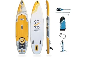 Coasto Argo, Tavola SUP Unisex Adulto, Giallo, 11'