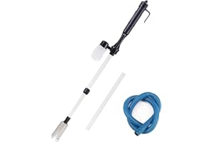 IREENUO Changeur d'eau pour Aquarium Nettoyeur de Gravier avec Filtre et Collier de Serrage