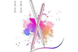 DOGAIN Pen for Samsung Tablet Stylus Pen for iPad, Tablet Stylus Pencil, Sensitivity Disc Tip & Magnetism Cover Pencil Cap, Compatible with Apple/iPhone/iPad pro/Mini/Air/Android/and All Devices（2 Pack）