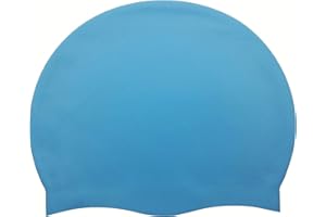 NEPFAIVY Traling Swimming Cap Women and Men - Silicone Swim Caps Waterproof, Comfortable and Durable Swimming Hat Adult, Anti-Slip Long Hair Swim Hat for Men