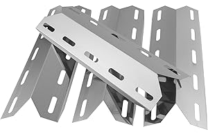 WELL GRILL 44 CM Stainless Steel BBQ Flame Tamers, Heat Sheild Tent Flavorizer Bars Replacement for Outback, Nexgrill, Charmglow, Kirkland, Perfect Flame and Others Models Gas Grill (4 Pack)