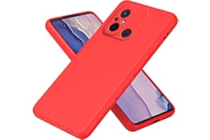 WOKEZ Funda para Xiaomi Redmi 12C, Mate Líquida Silicona Funda Protectora para Redmi 12C, Cover Case de TPU Suave con Ultrafina a Prueba de Golpes-Rojo