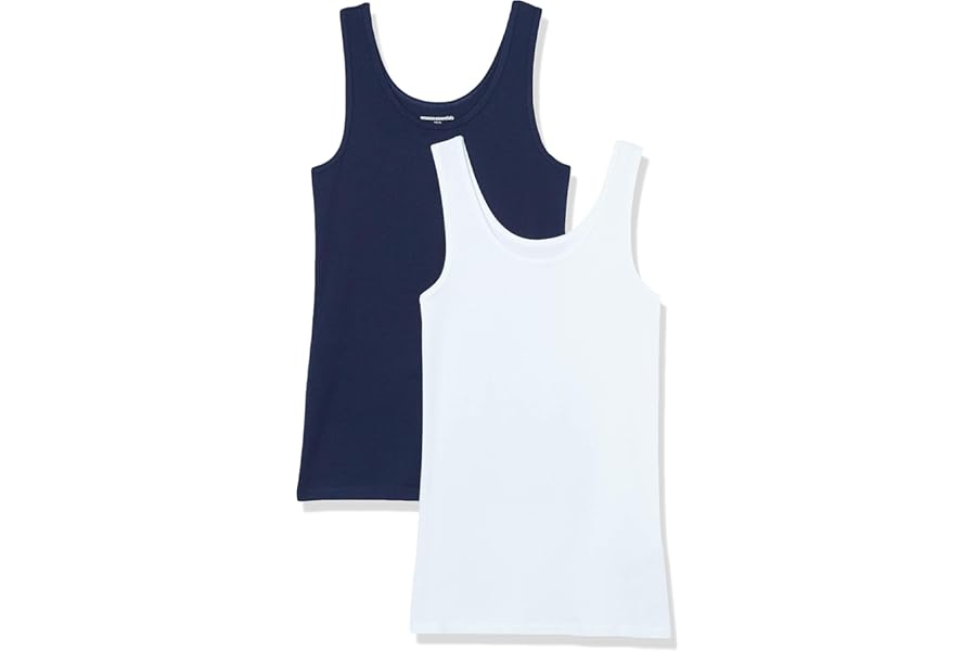 Amazon Essentials Women's Slim-Fit Vest, Pack of 2
