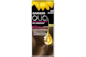 Garnier Olia, No Ammonia Permanent Hair Color With 60% Oils, 6.0 Light Brown