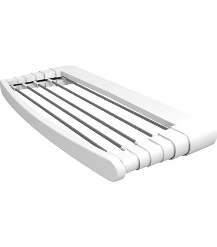 Stendibiancheria Da Parete 80 Cm - Estensibile - Salvaspazio - Con 6 - 2