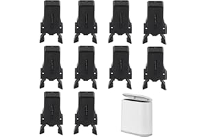 MEKEET Curver 10-Pack Black Plastic Waterproof Touch Top Lids - Compatible with Flexible Bin Lid Catch & Suitable for Storage & Home Appliances