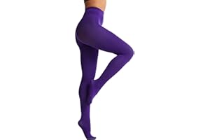 Frola Tights for Women 80 Denier Semi Opaque Solid Color Footed Pantyhose Ladies Tights