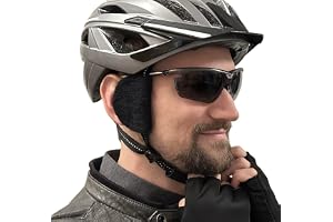 earSHIELD Pro, justerbar vindavvisare för cykelhjälm, med öronen fria