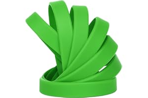 LVNRIDS 50 pcs Silicone Wristbands 7 inch Rubber Bracelets for Kids Teens, Sports Rubber Elastic Wristband Bracelet Bulk Gifts for Teacher Supplies Graduation Party Favors