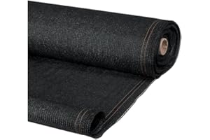 IDMarket - Brise Vue Haute densité 1,5 x 10 M Noir 300 GR/m² qualité Pro