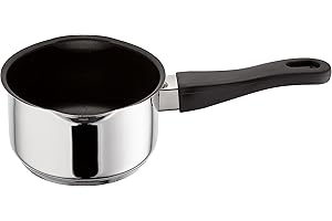 Judge Vista J302EA Stainless Steel Non-Stick Milk Pan with Pouring Lip 14cm 1L, Induction Ready, Oven Safe, 25 Year Guarantee