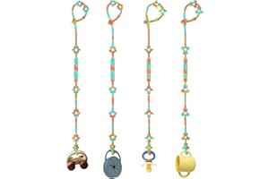 YOGINGO Baby Spielzeug Schnullerkette Silikon Cup Catcher, 4 Stück Sicherheitsgurte für Spielzeug, Trinkbecher Halteriemen Für Kinderwagen Hochstuhl Krippe Autositz BPA-frei Kinderwagenkette Spielzeug Zubehör