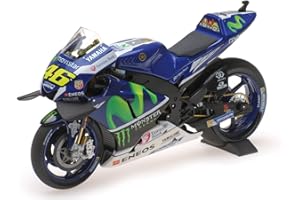 Minichamps 2016 YTZ-M1-Moviestar Yamaha MotoGP-Valentino Rossi, Colore Nero, Blu, 1:12 Scale, 122163046