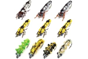 YZD Premium Realistic Flies Terrestrials Selection Cricket Grasshopper Beetle Bumble Wasp Fly Fishing Dry Wet Flies Set