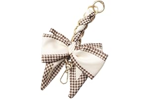 XINGSHUNFU Bow Ribbon Bag Extender Kette für Frauen Handtaschen, Geldbörse Kette Extender Crossbody Bag Dekoration Zubehör(Khaki)