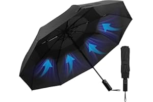 Gifmore Compact Windproof Umbrella - Automatic, Portable, Strong Foldable Travel Umbrella for Men and Women