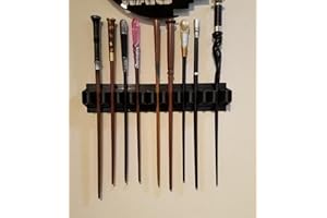 AUXPhome Soporte de exhibición de plástico para 10 – Wand Harry Potter Dumbledore Hermoine Wand Collection Weasley Twins, soporte de varita, decoración (sin varita)