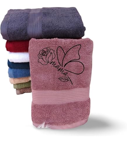 Super Mama Handtuch Mit Stickerei – Persönliches Geschenk Zum Muttertag, Geburtstag Oder Einfach So