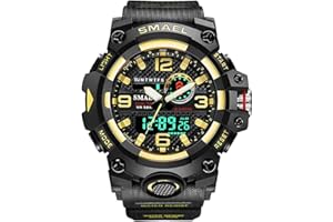 Fomtty Orologio Militare Uomo, Orologio da Uomo Analogico e Digitale, Orologio Sportivo, Impermeabile Orologio LED con Cronometro Digitale Orologio Luxury Casual Wristwatch