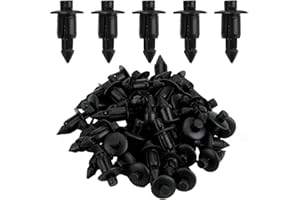 COYUN 50 Clips de Plástico para Carenado de Moto y Automóvil 6mm,Remaches de Retención de Panel Universales de 6mm, Remaches Plastico Coche, Compatibles con Ya-maha, Su-zuki, Ka-wasaki y Hon-da