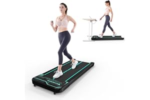 ‎CITYSPORTS CITYSPORTS Elektrisches Laufband WP2, mit Bluetooth- und LCD-Display, maximale Geschwindigkeit 6 km/h, ideal für Fitness zu Hause und im Büro (Black&Green)