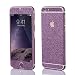 Produktbild OKCS Glamoures Sticker für Apple iPhone 6 Plus, 6s Plus Skin Handyfolie Glitzer - Purple Rain