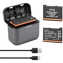 Batteria E Caricabatterie Joiry Per Insta360 ONE X3 - 2x 1800mAh, Compatibile Con Fotocamera X3 - Foto 6