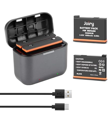 Caricabatteria Doppio PATONA Per Insta360 One X2 - Input Micro-USB/USB-C, 5V/2.1A - Foto 6