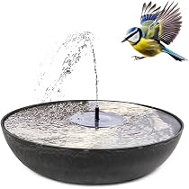 Fontaine solaire pour l'extérieur - 45 cm - Coque décorative et ...