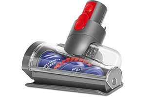 Yivy Spazzola elettrica mini compatibile con Dyson V7, V8, V10, V11, V15, design a spirale per prevenire l'intreccio dei capelli, per materassi, abbigliamento e divani, rimuove acari e allergeni