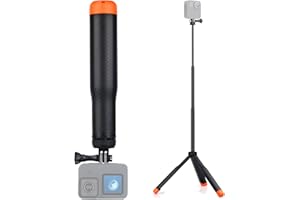 GEPULY Wasserdichtes Selfie-Stick, schwimmendes Handgriff-Stativ für GoPro Hero 11 10 9 8 7 6 5 4 3 2, Fusion, Max, Selfie-Stick, Stativständer
